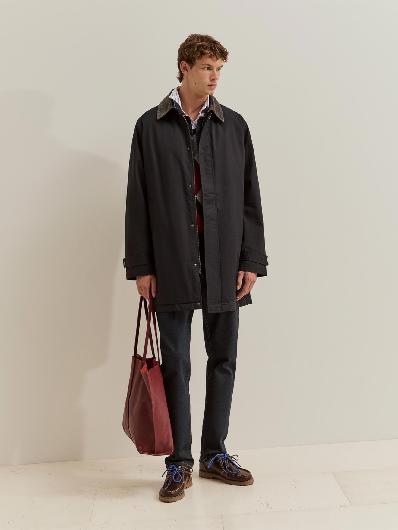 Parka com Gola de Bombazina