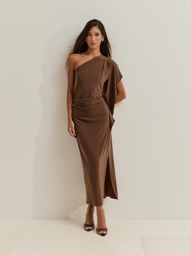 Vestido Midi de uma Manga