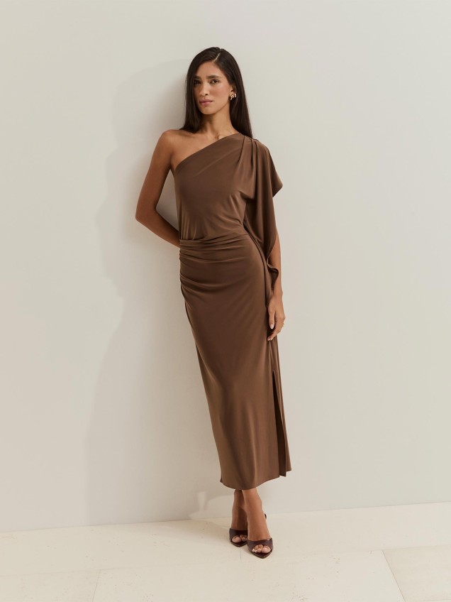 Vestido Midi de uma Manga