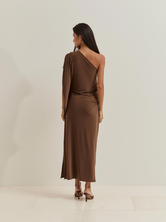 Vestido Midi de uma Manga
