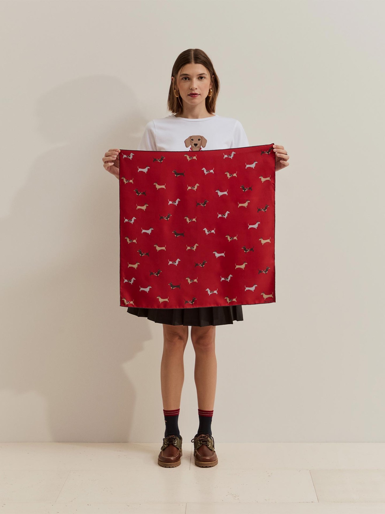 Lenço Estampado em Seda