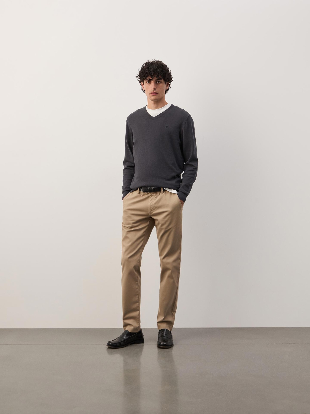 Camisola de Malha com Decote em V