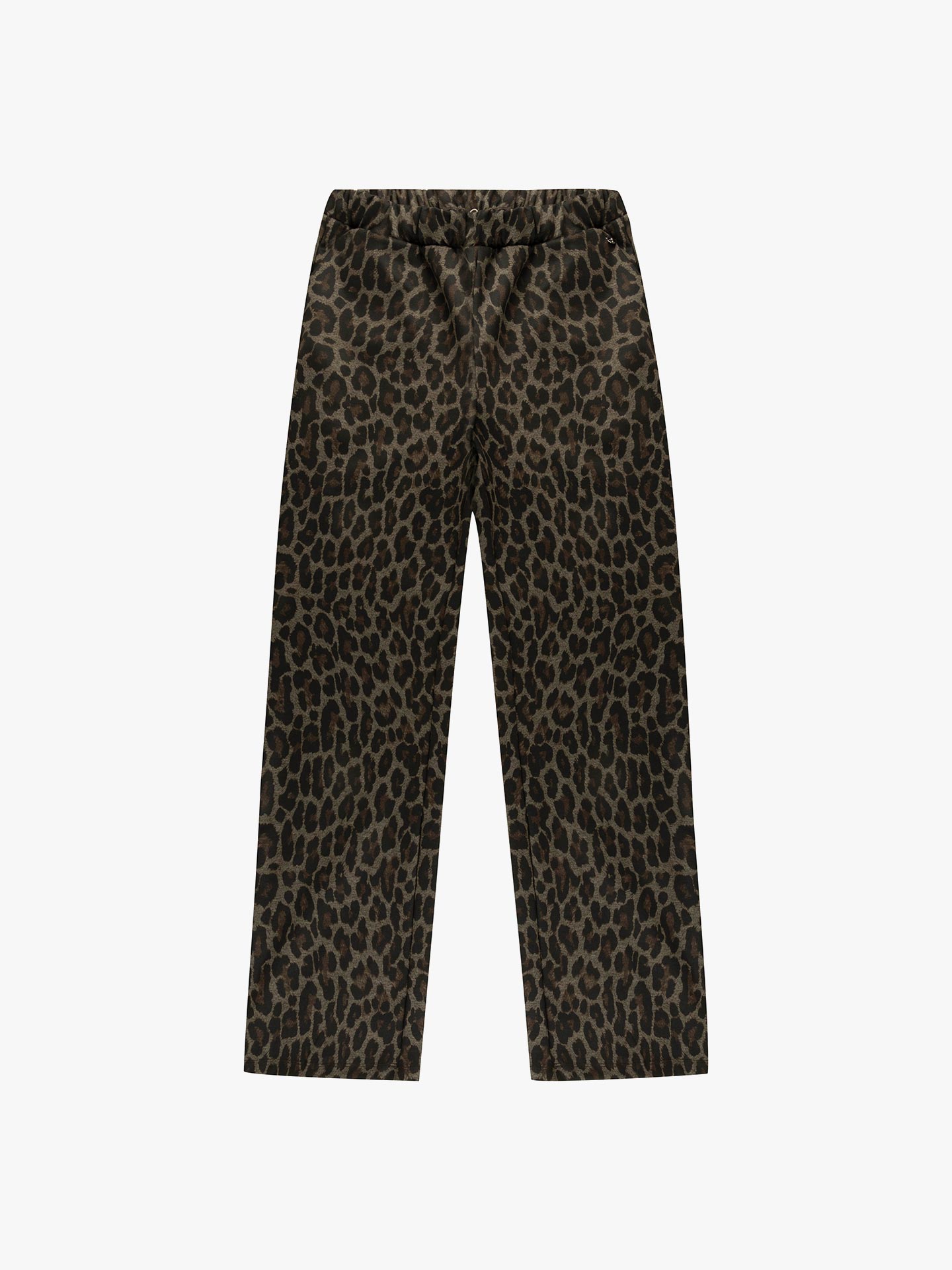 Calças de Malha com Padrão Animal Print