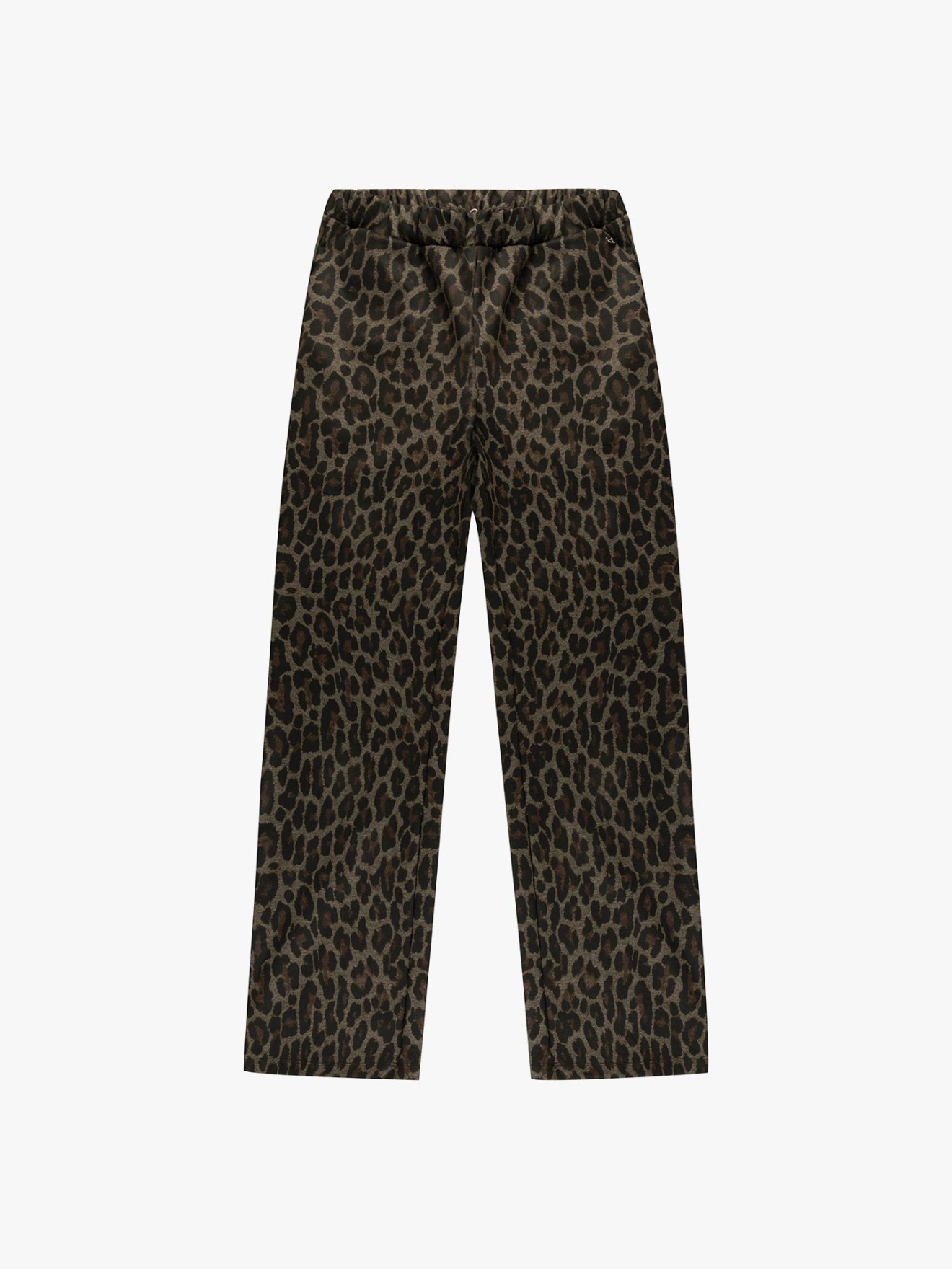 Calças de Malha com Padrão Animal Print