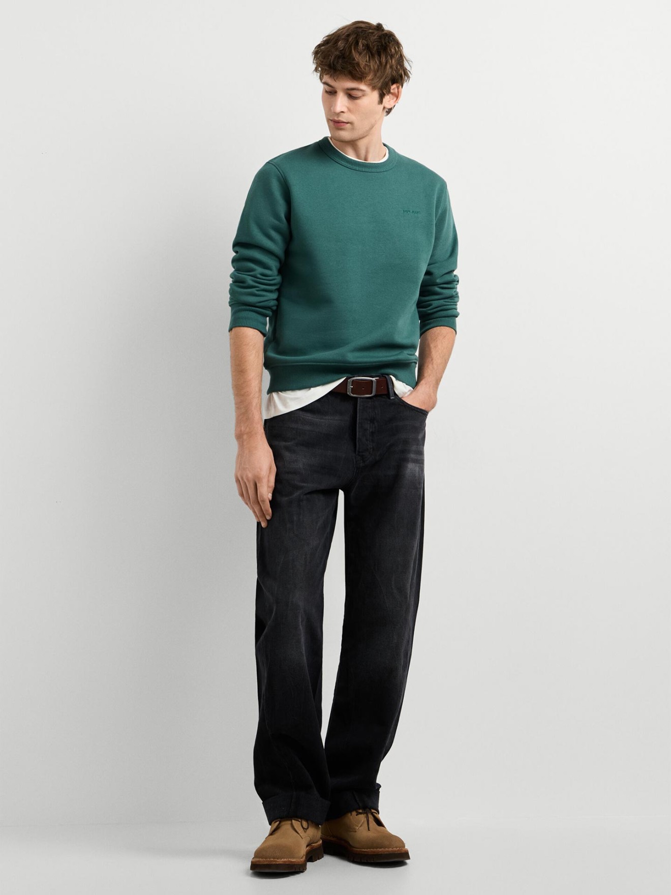 Sweatshirt Regular Fit com Gola Redonda