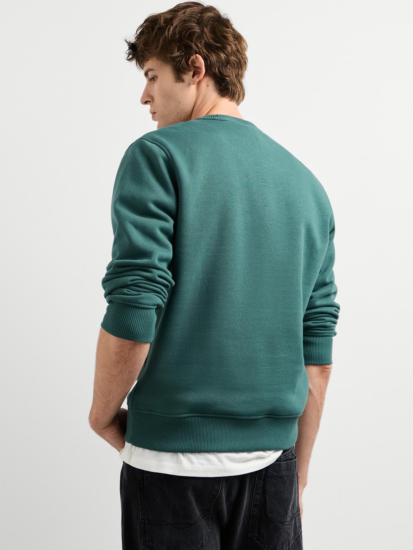 Sweatshirt Regular Fit com Gola Redonda