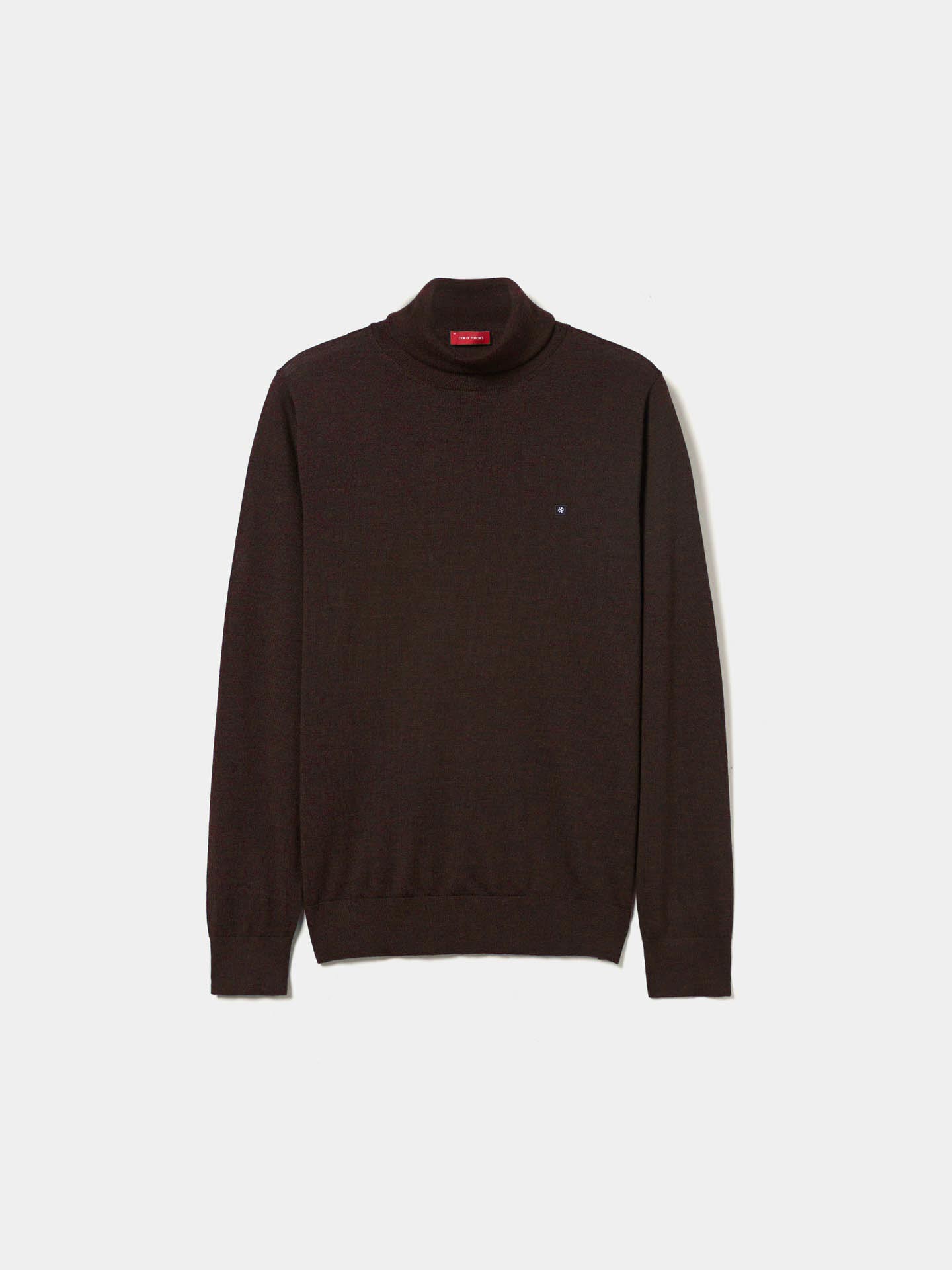 Camisola de Gola Alta em Lã