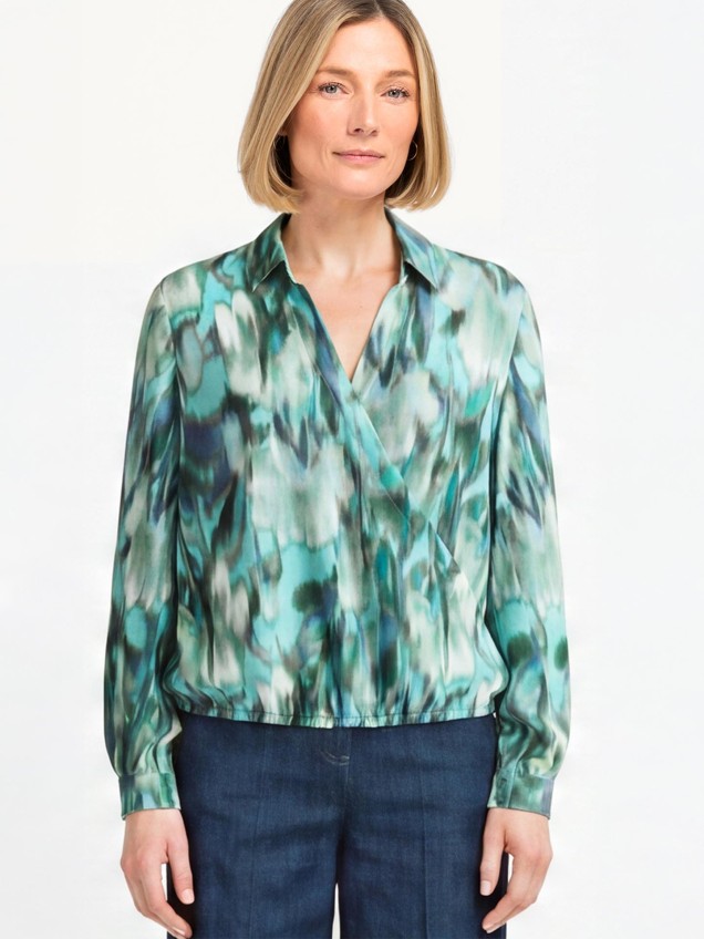 Blusa com Efeito Cruzado Wesna