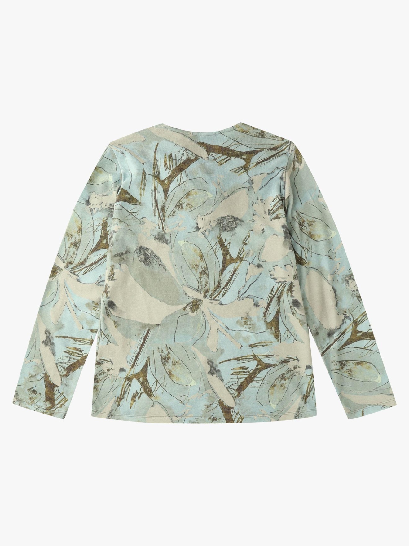 Camisola Estampada com Decote em V Cruzado