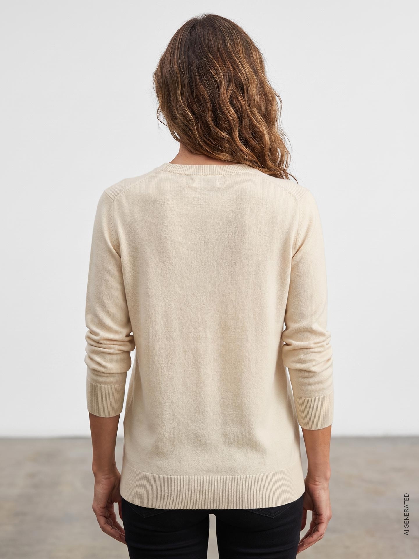 Camisola de Malha com Decote em V