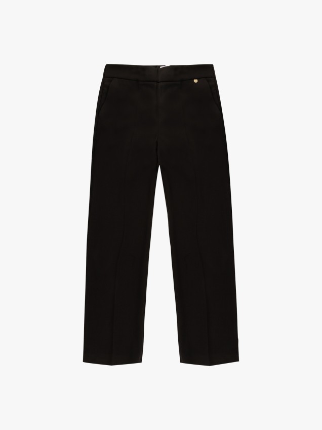 Cal�as Cropped de Corte Direito