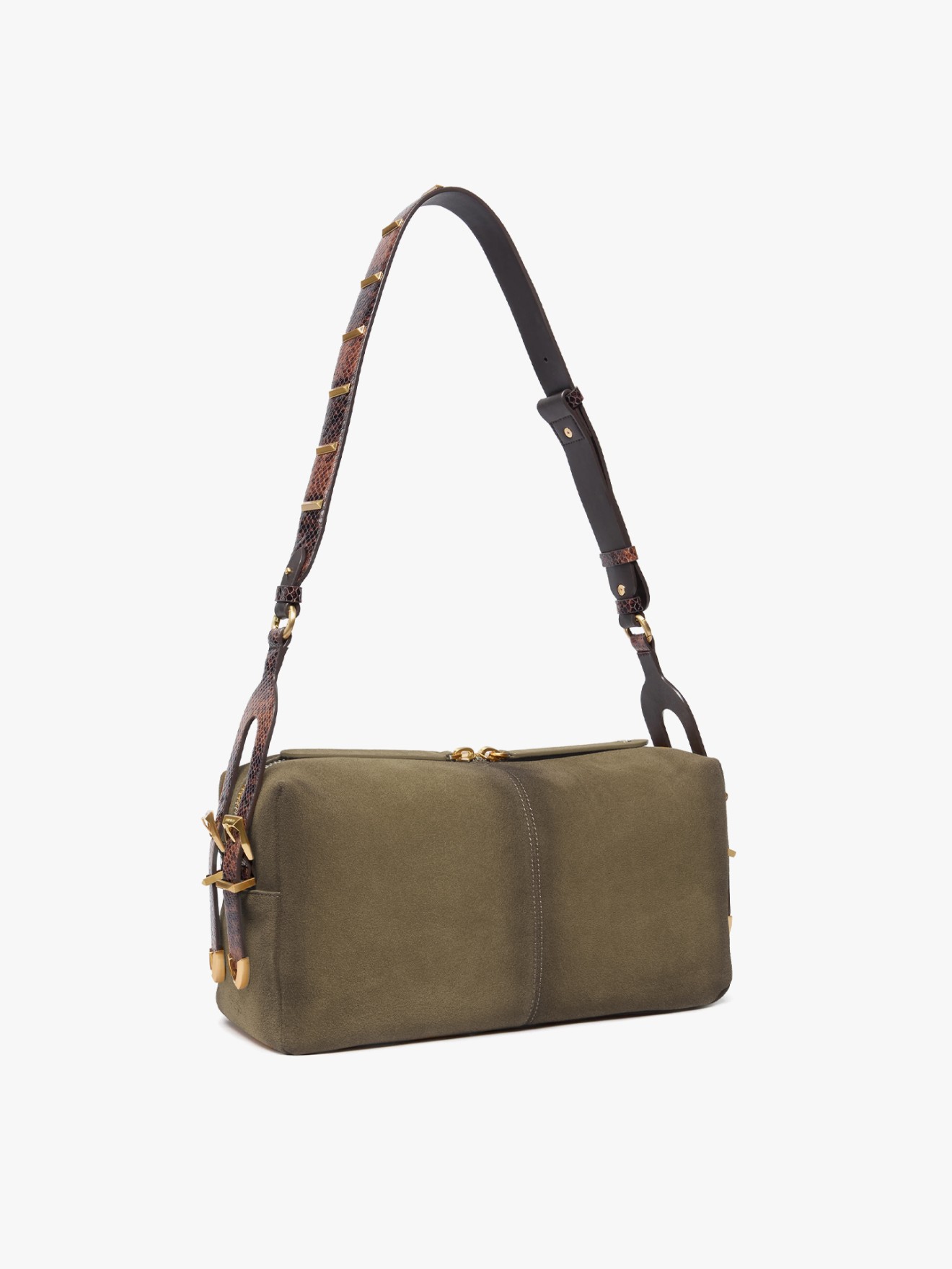 Mala de Ombro Keeper Bag em Camurça