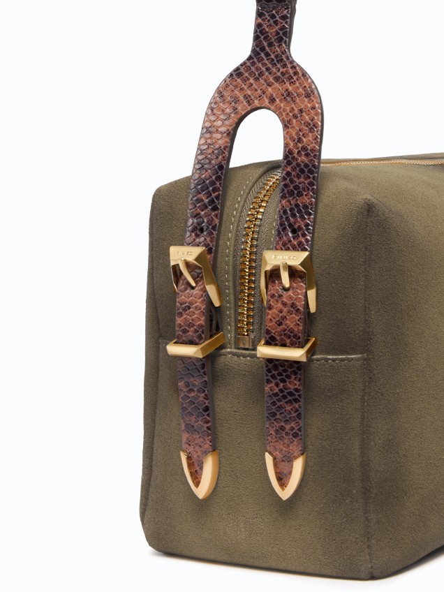 Mala de Ombro Keeper Bag em Camurça