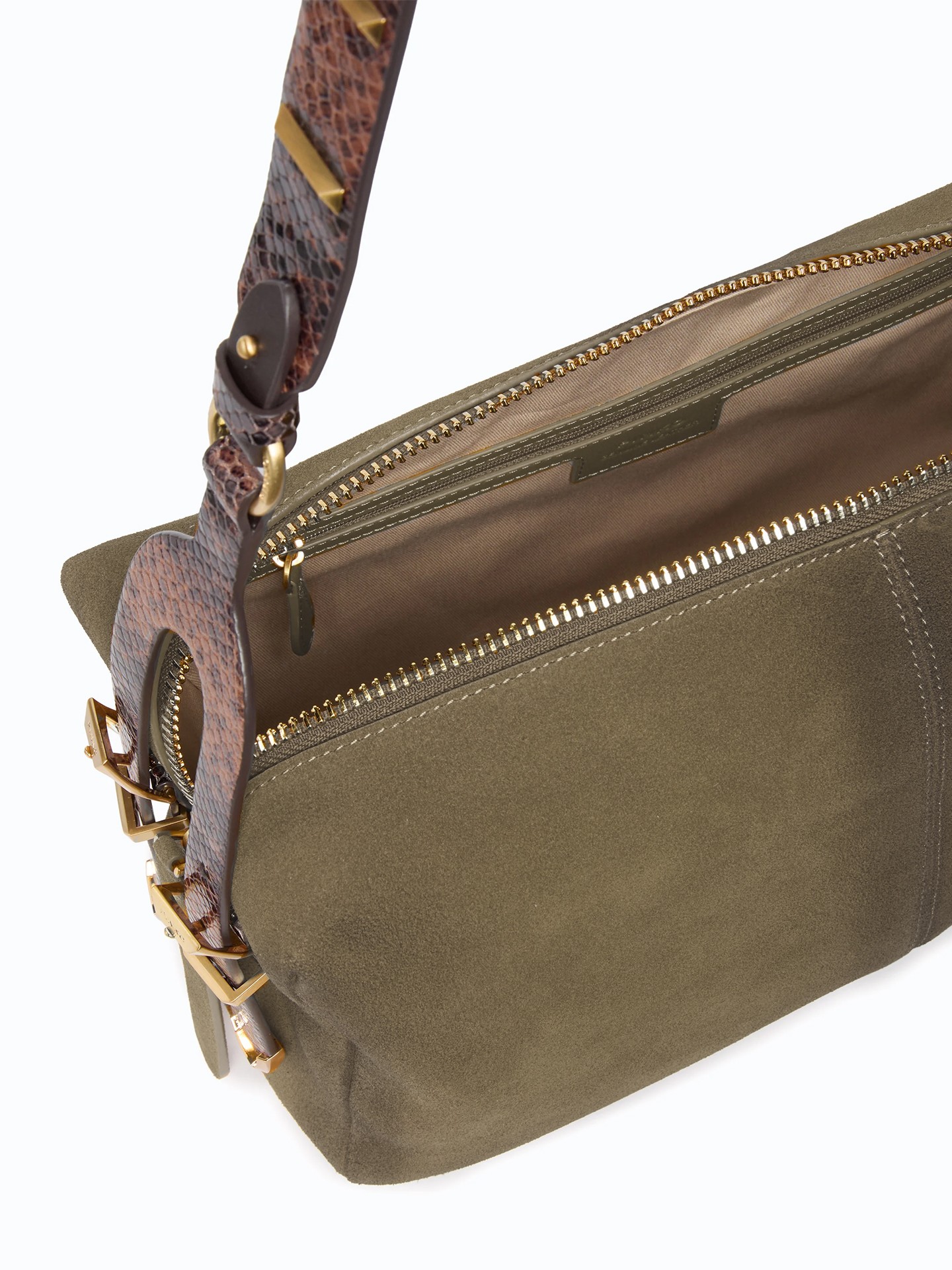 Mala de Ombro Keeper Bag em Camurça