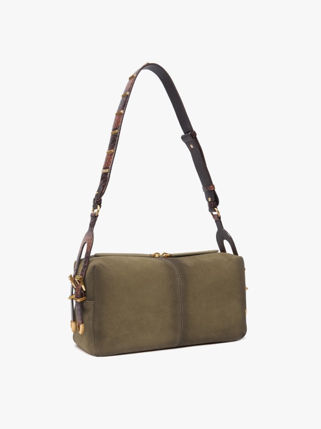 Mala de Ombro Keeper Bag em Camurça