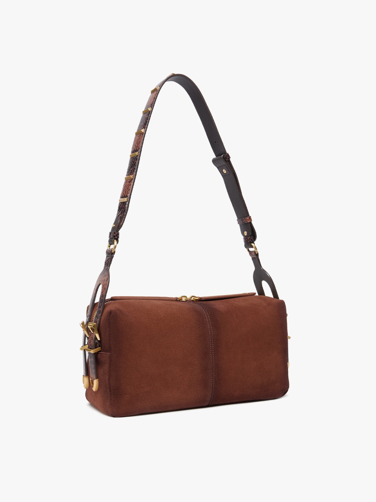 Mala de Ombro Keeper Bag em Camurça