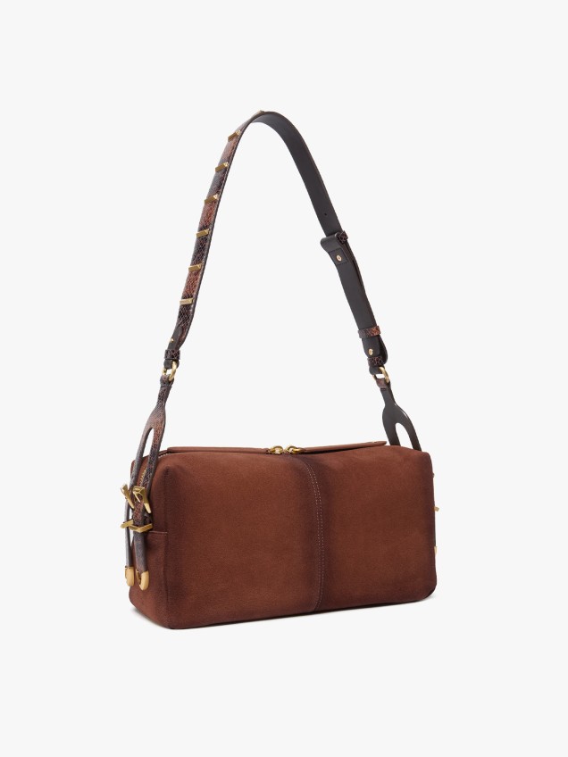 Mala de Ombro Keeper Bag em Camurça