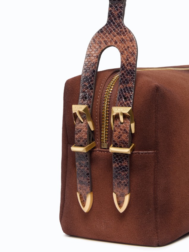 Mala de Ombro Keeper Bag em Camurça