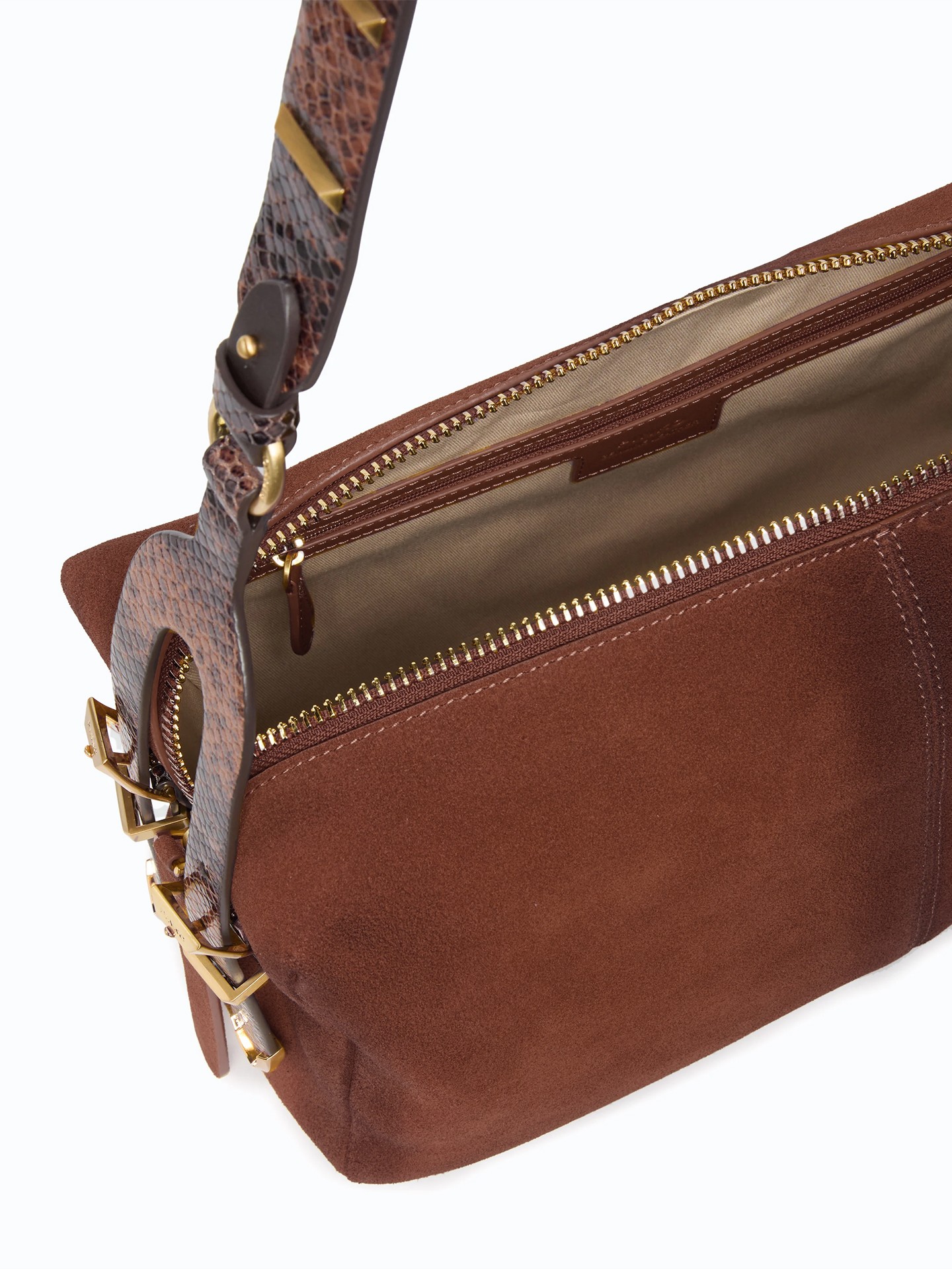 Mala de Ombro Keeper Bag em Camurça
