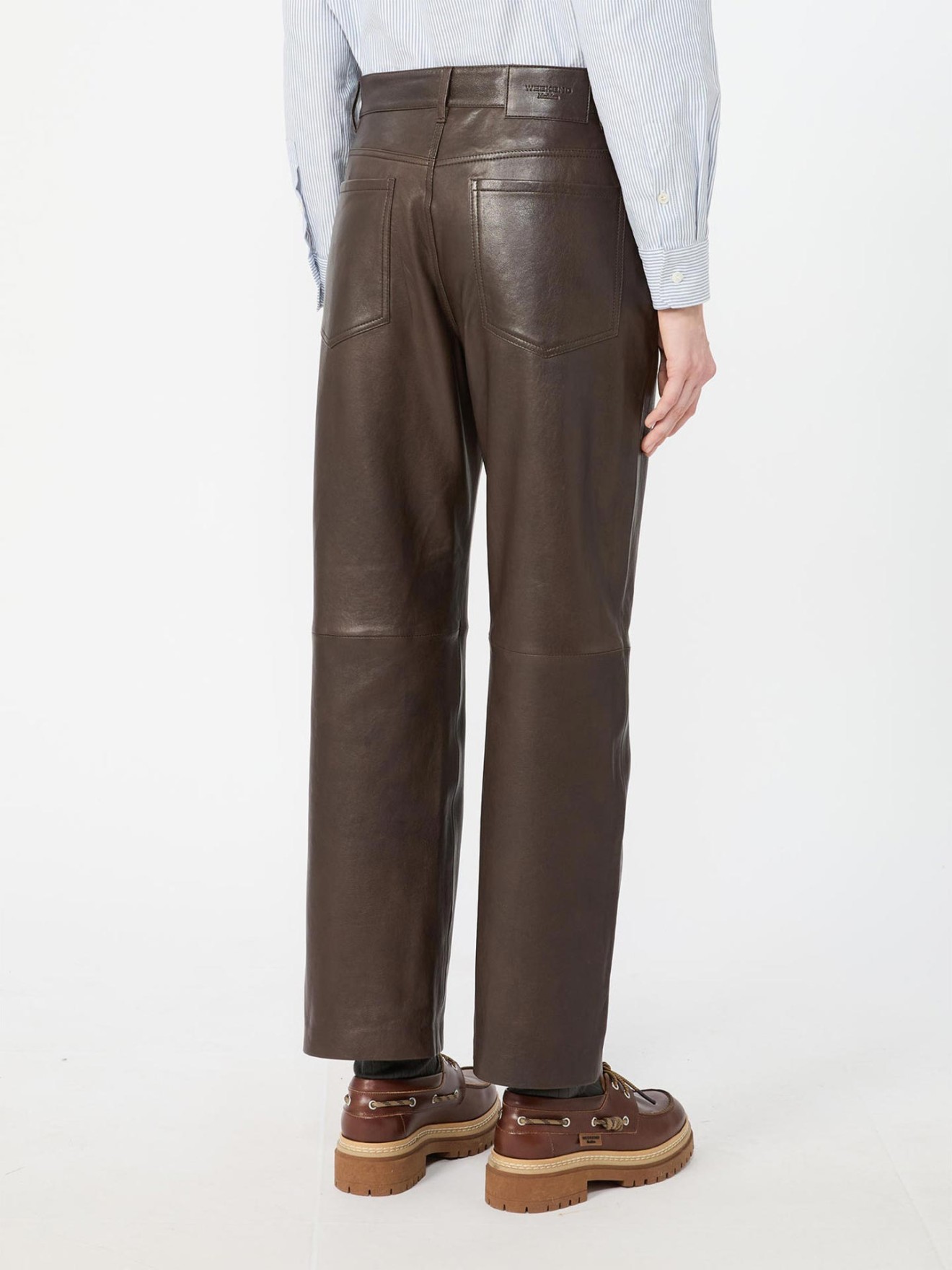 Cal�as Cropped em Pele WKDDESERTO