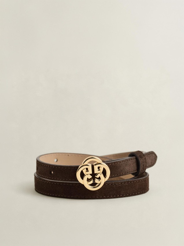 Cinto em Camurça com Monograma