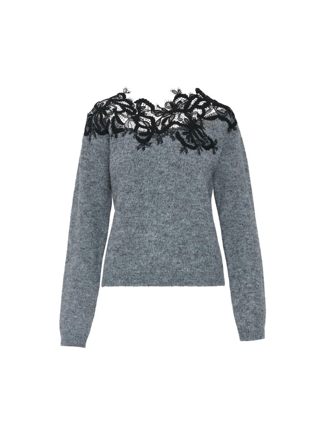 Camisola com Pormenores de Renda