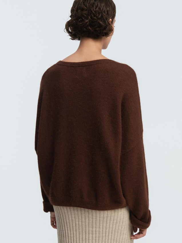 Camisola com Punhos Dobrados