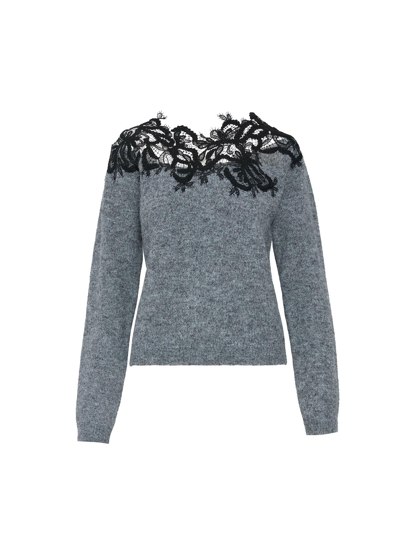 Camisola com Pormenores de Renda