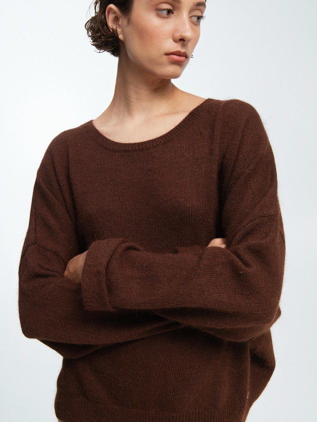 Camisola com Punhos Dobrados