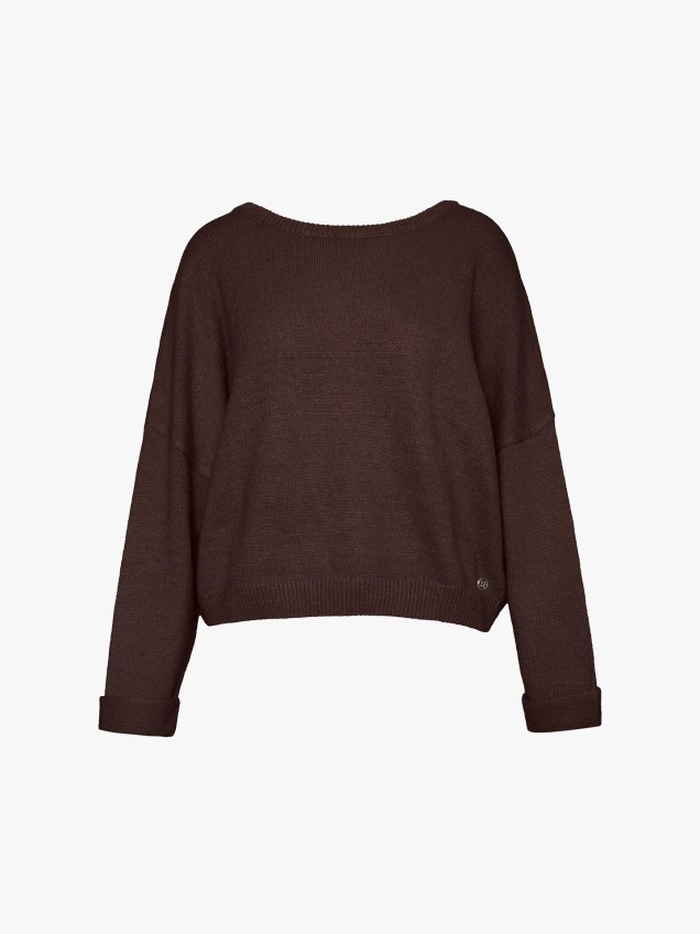 Camisola com Punhos Dobrados