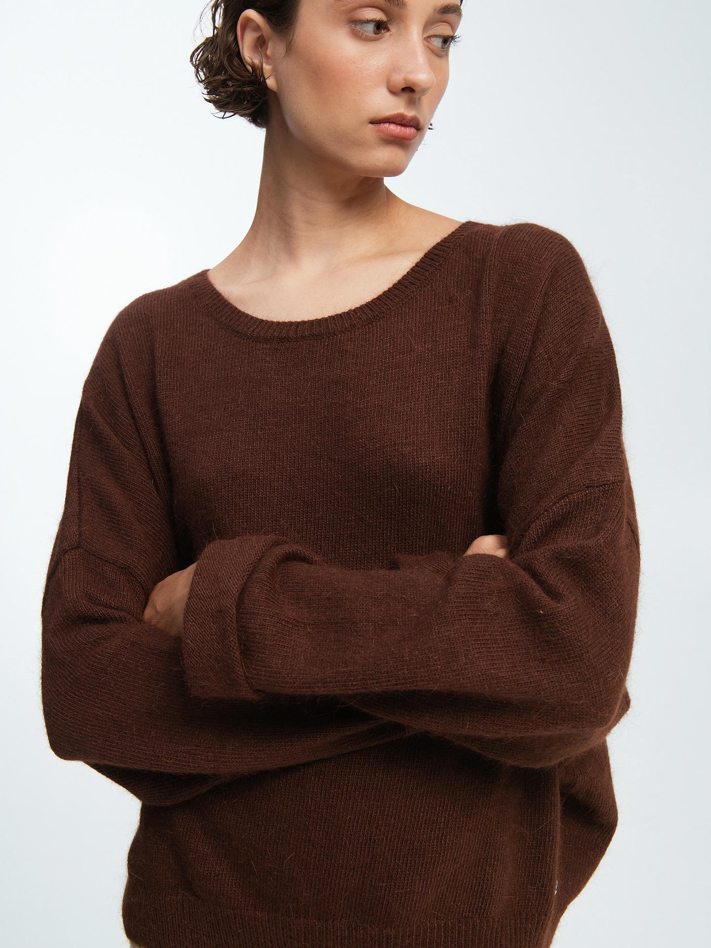 Camisola com Punhos Dobrados