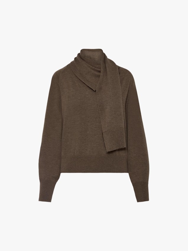 Camisola de Malha com Cachecol