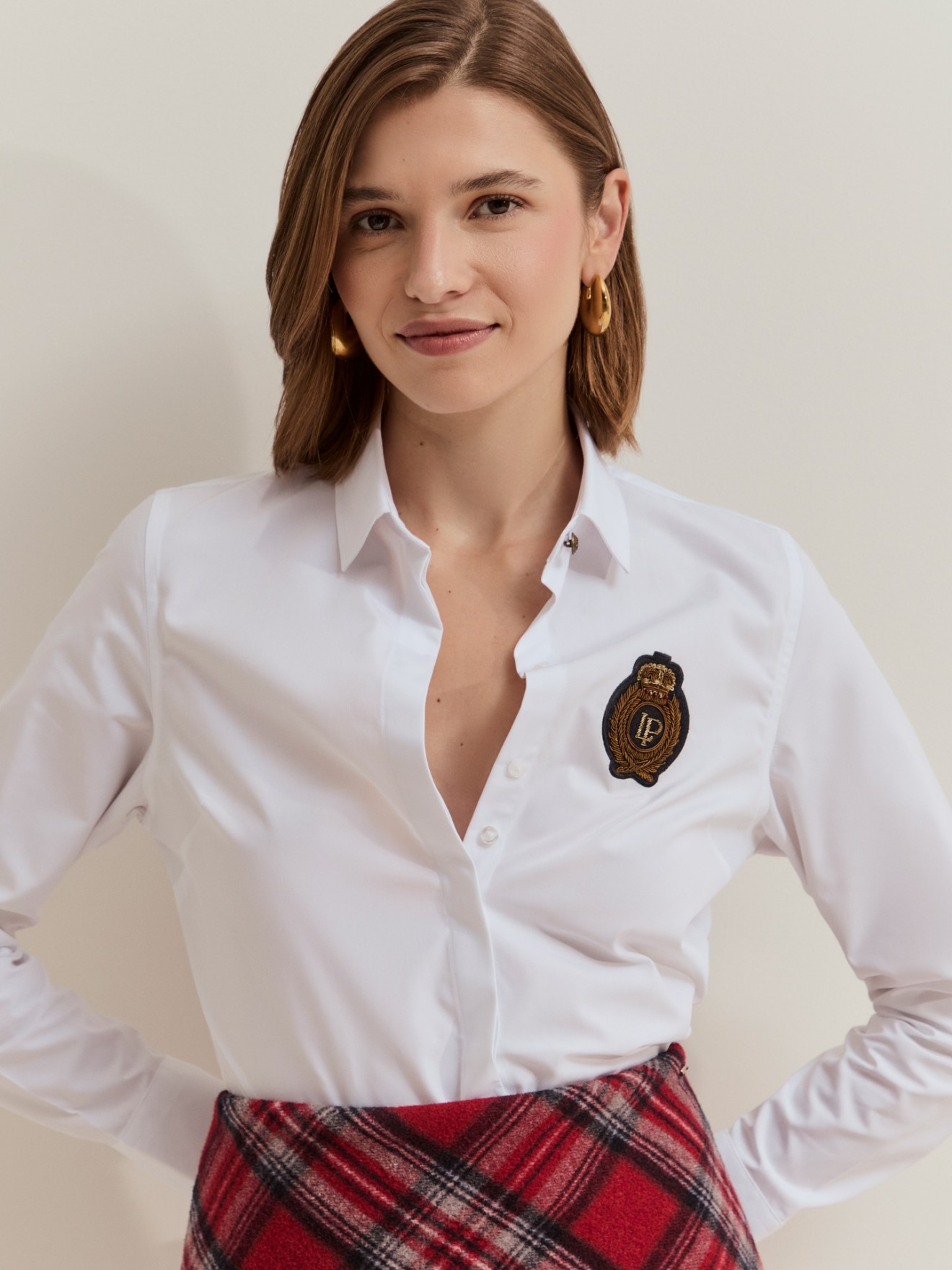 Camisa Cl�ssica com Bras�o