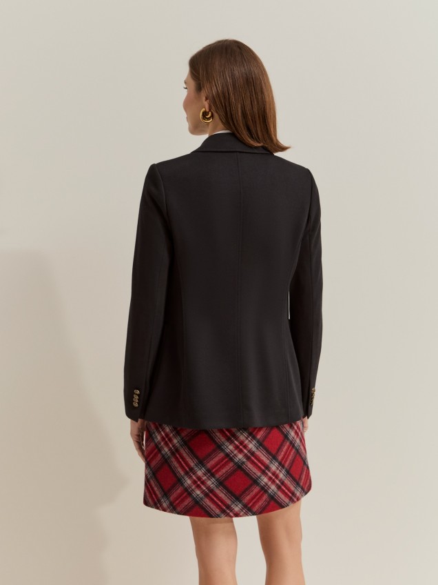 Blazer de Malha com Brasão