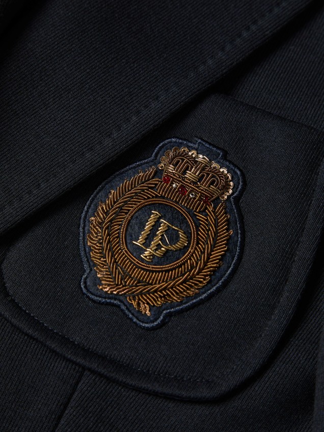 Blazer de Malha com Brasão
