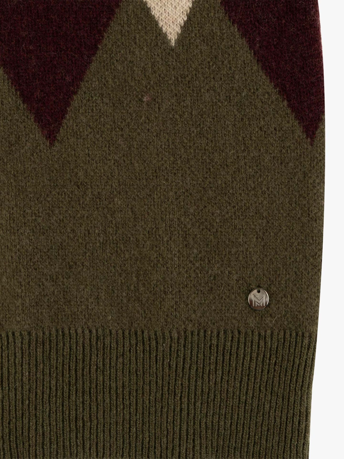 Camisola com Padrão de Losangos
