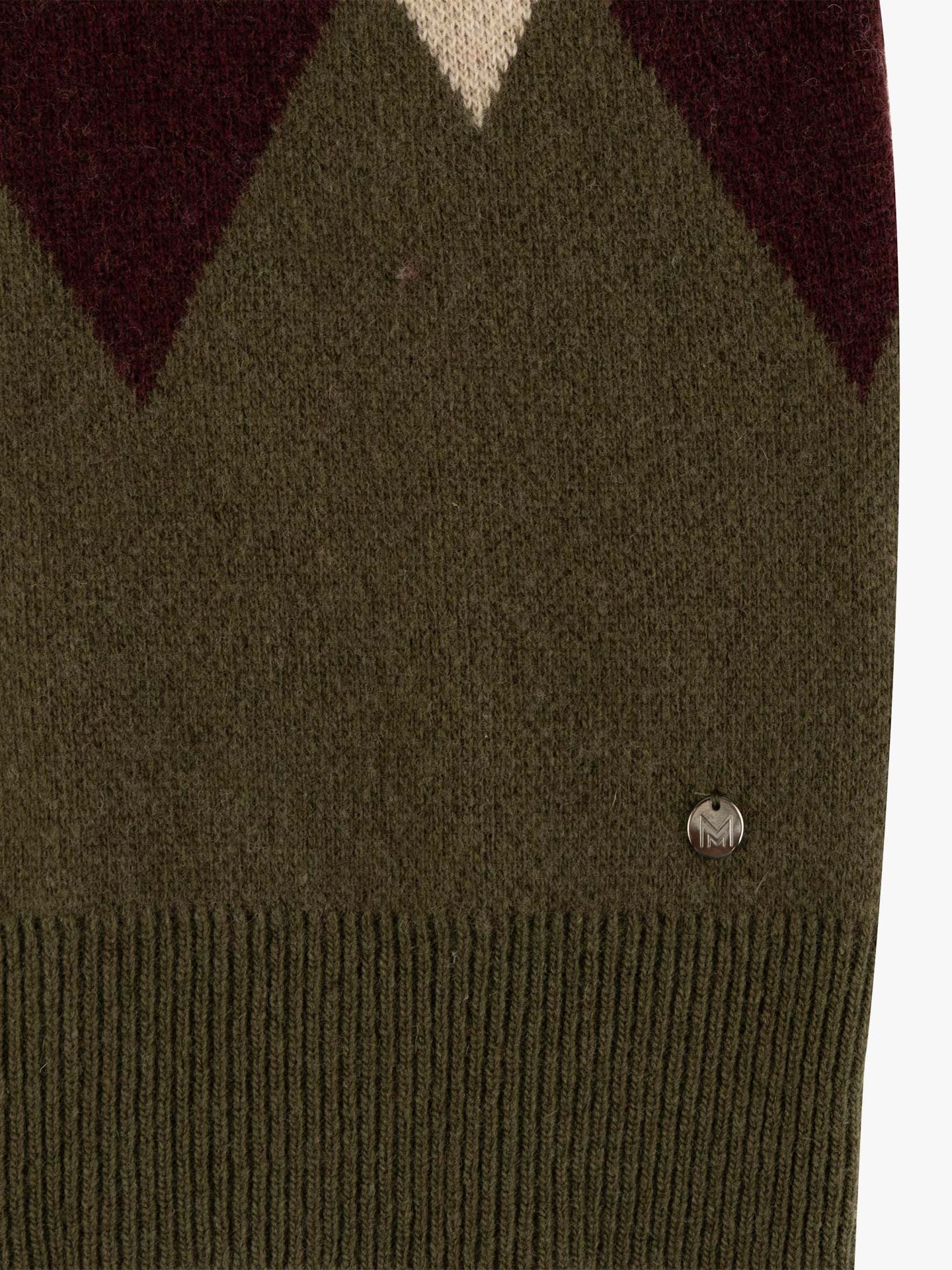 Camisola com Padrão de Losangos