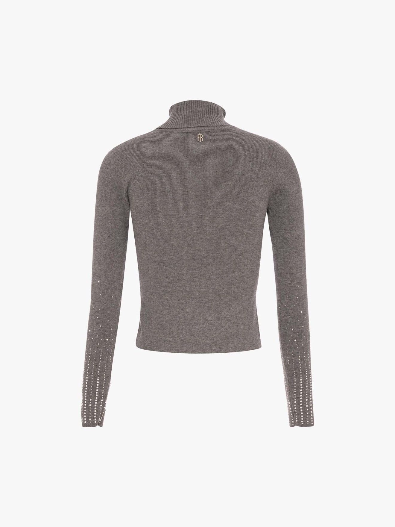 Camisola de Malha Slim Fit com Aplicações