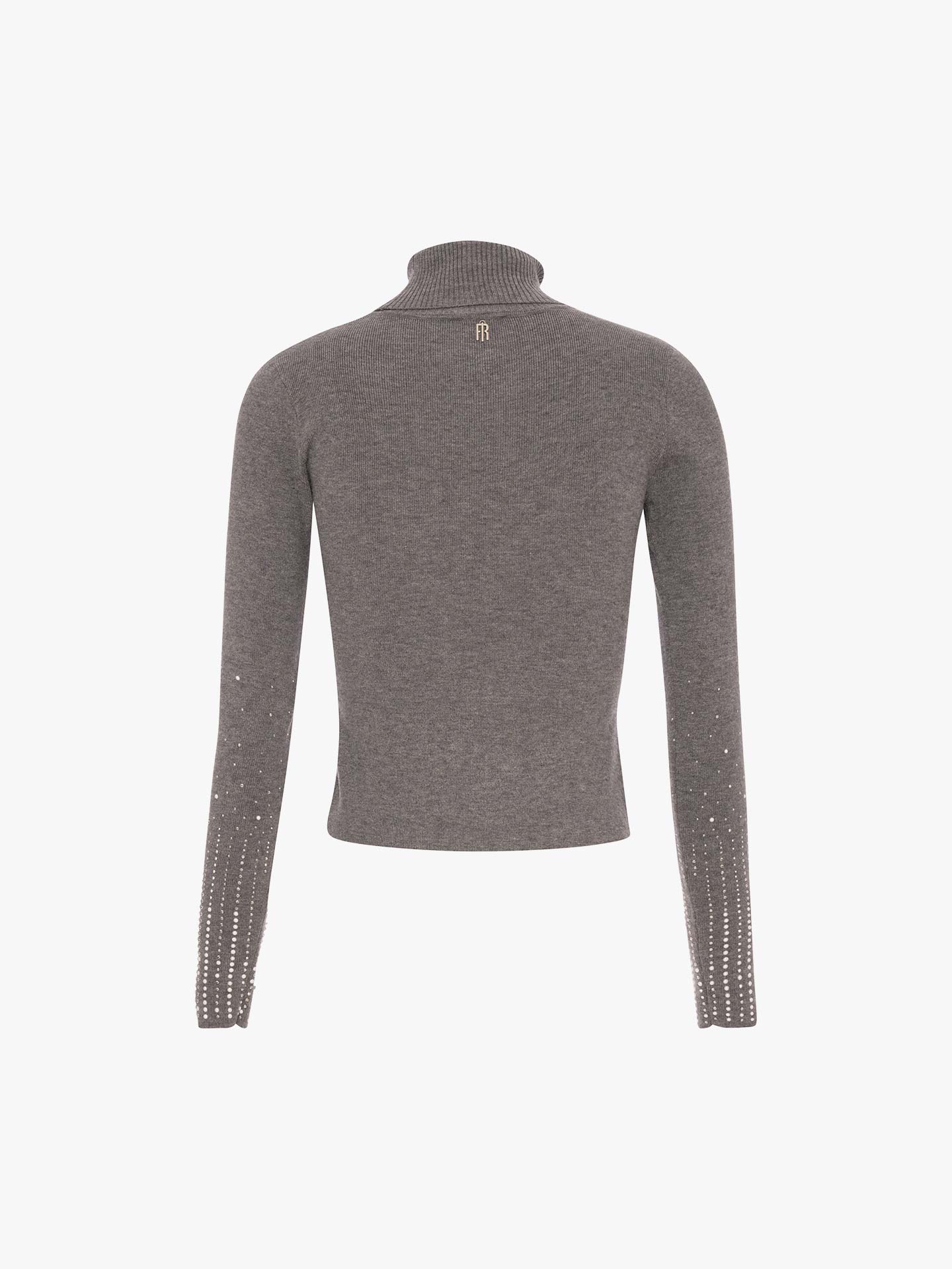 Camisola de Malha Slim Fit com Aplicações