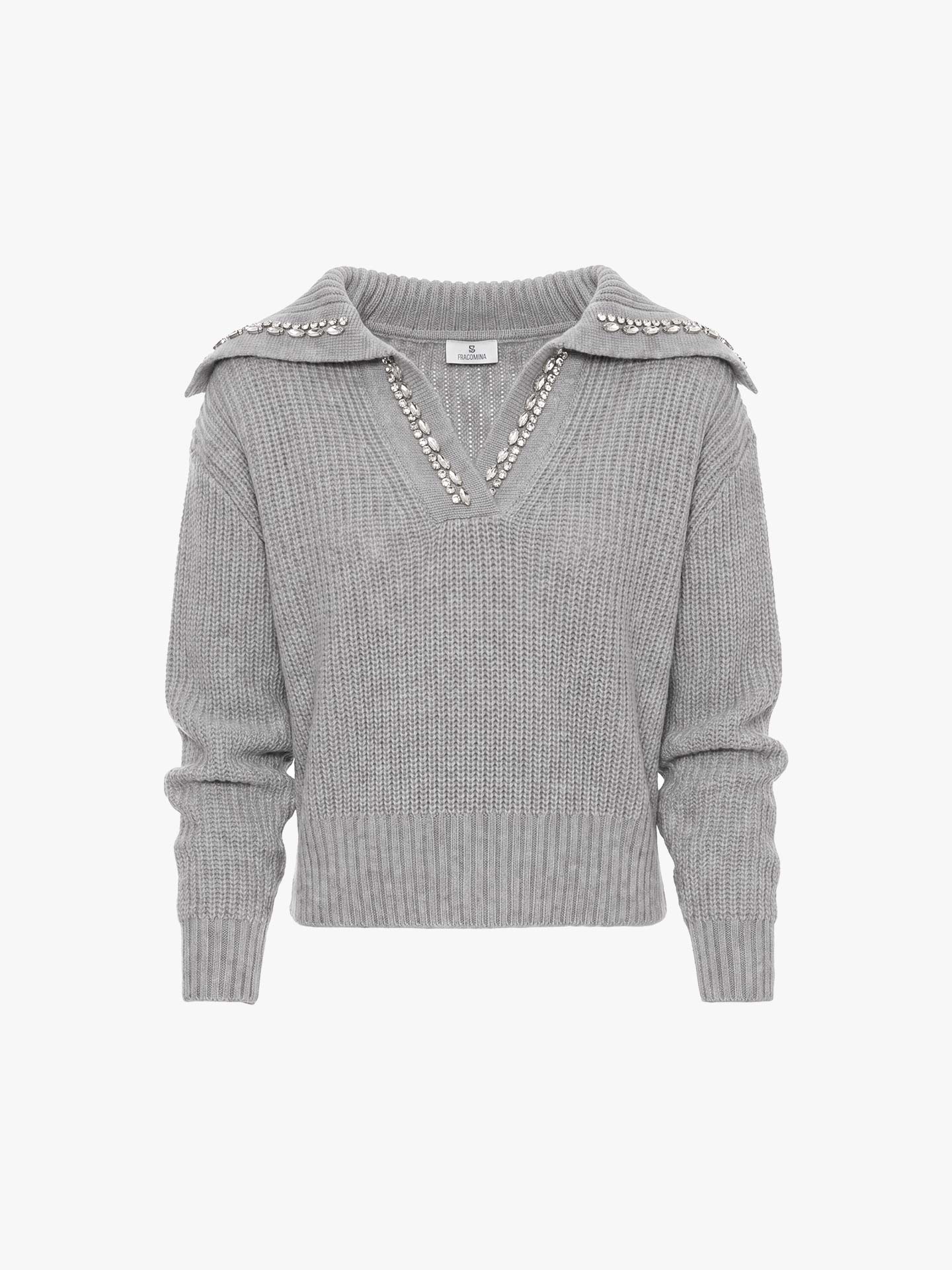 Camisola de Malha com Decote em V