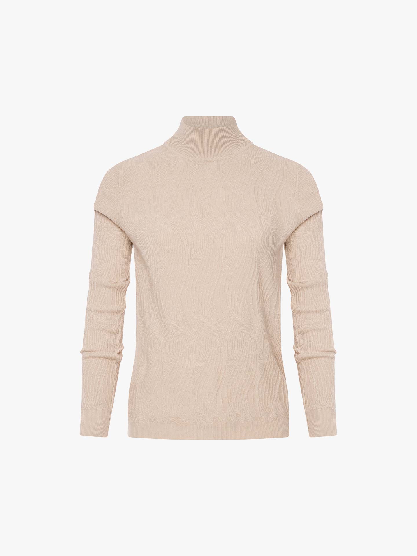 Camisola de Malha com Gola Alta