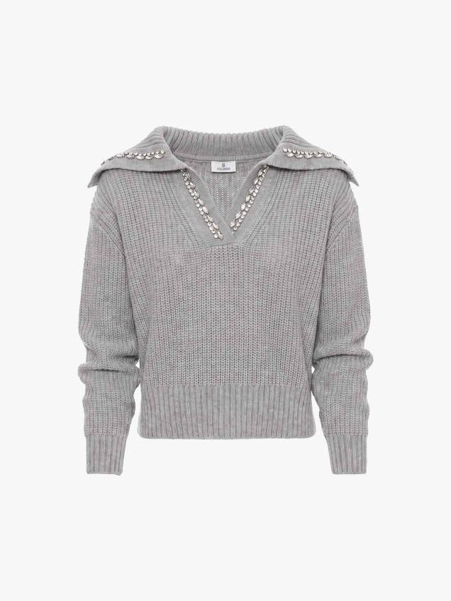 Camisola de Malha com Decote em V