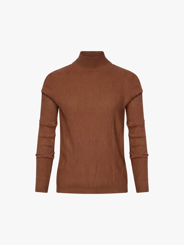 Camisola de Malha com Gola Alta