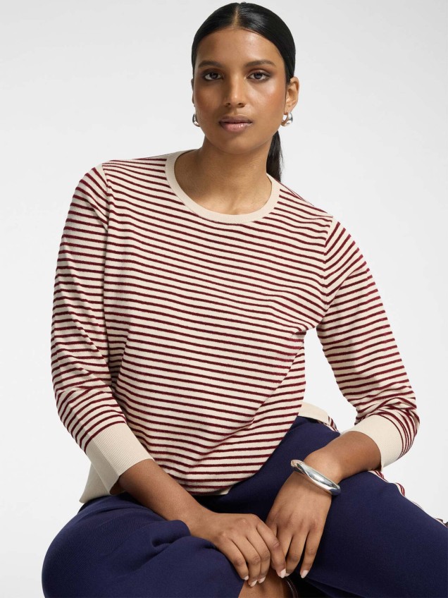 Camisola de Malha �s Riscas