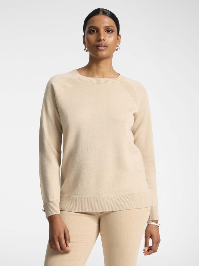Camisola de Malha com Gola Redonda
