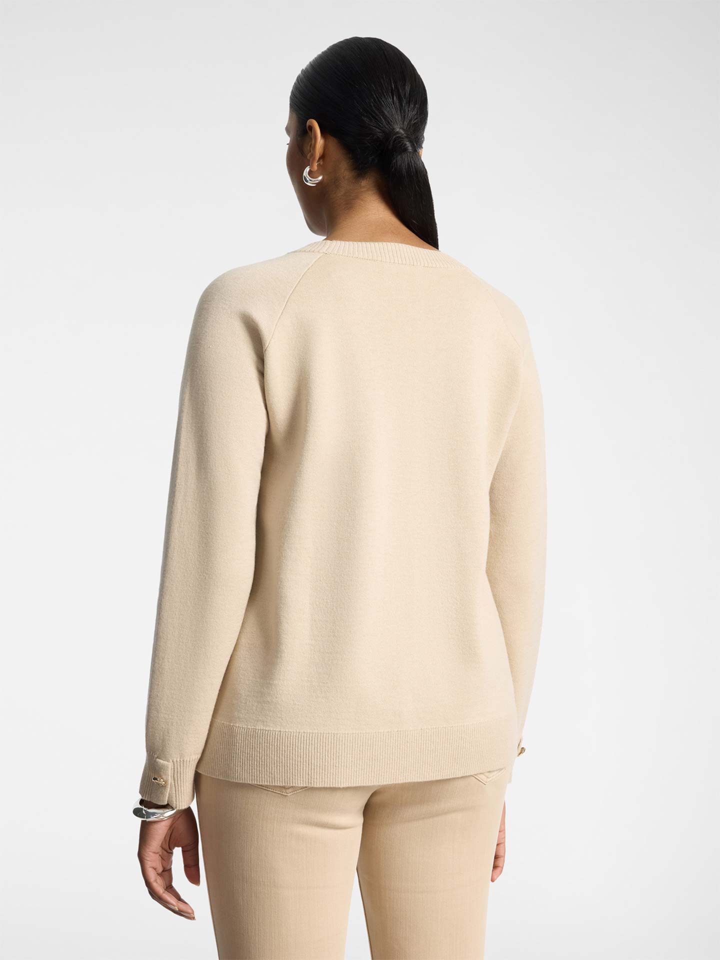 Camisola de Malha com Gola Redonda