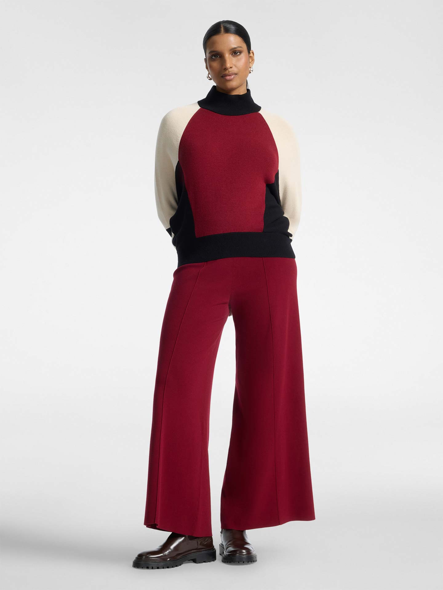 Camisola de Malha com Meia Gola