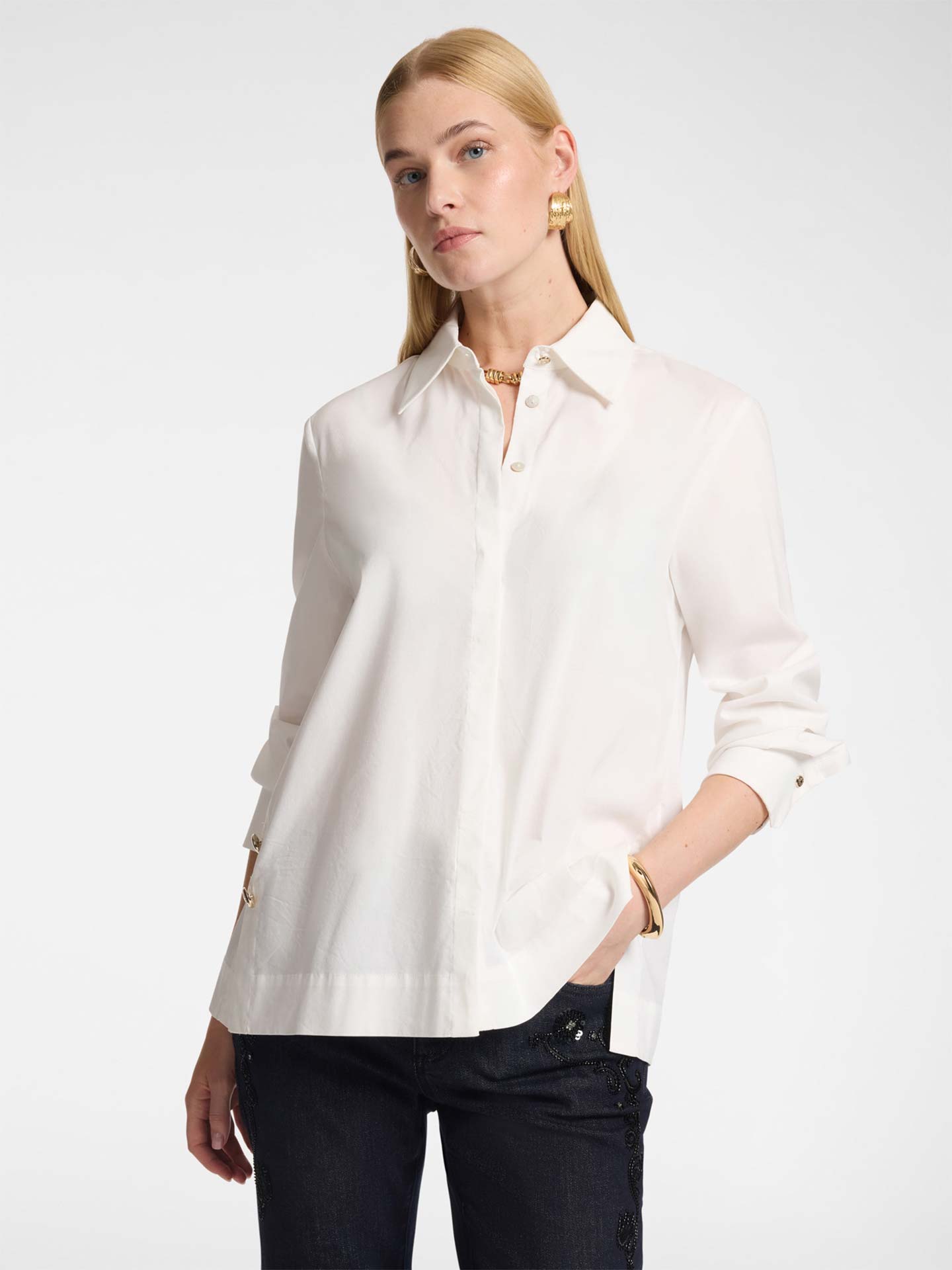 Camisa em Popeline
