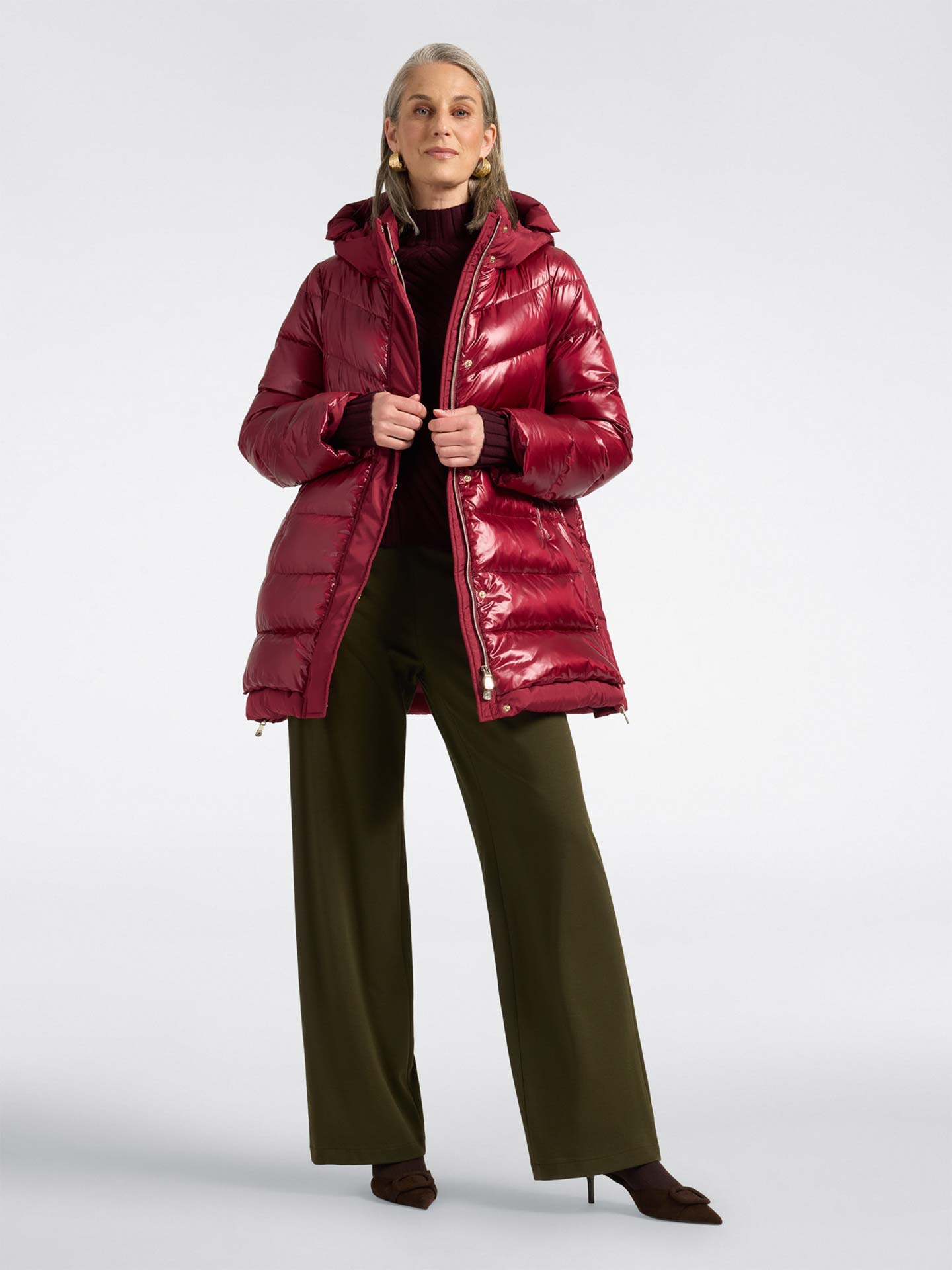 Parka Acolchoada com Capuz