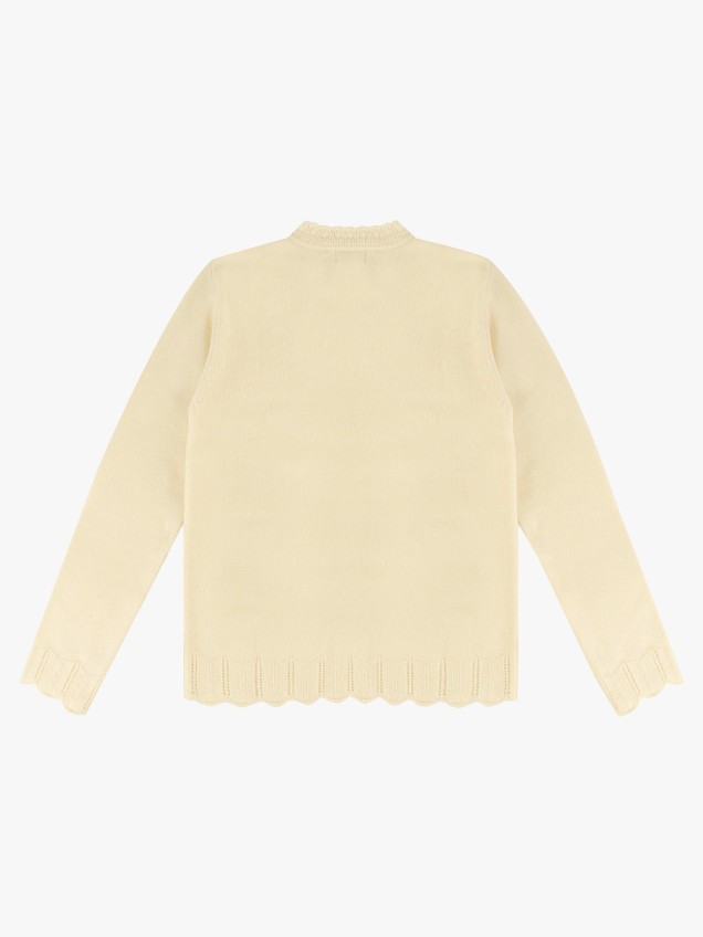 Camisola de Malha com Decote Rente